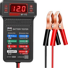 Car Battery Tester,12V Digital Automotive Batteries Tester,Alternator Chargin...