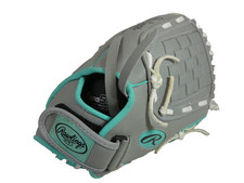 RAWLINGS WPL11GM Players Series 11"Baseball Mitt Glove Gray Leather Rt Hnd Throw