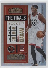 2020-21 Panini Contenders Finals Ticket 45/49 Pascal Siakam #86 0s9t