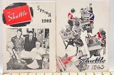 VIntage 1963 Lot: 2 SHUTTLE Magazines Weaving Patterns January & Wood Kentucky