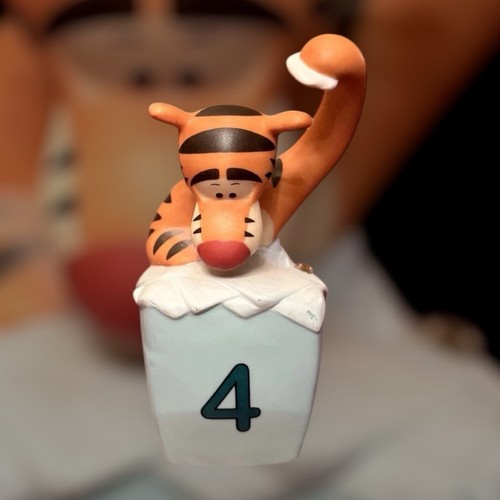 Tigger Birthday Age 4 Disney's Pooh and Friends "Four" Figurine - Picture 1 of 6