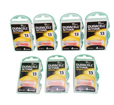 Duracell Activair Hearing Aid Batteries Size 13 LOT OF 7 PKGS OF 4 Dated 07/2024