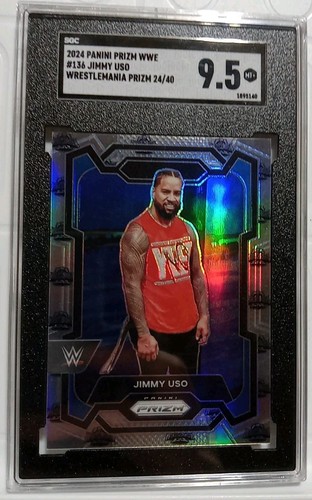 Jimmy Uso 2024 Panini Prizm WWE Wrestlemania Prizm SSP /40 #136 24/40 NO YEET - Picture 1 of 11