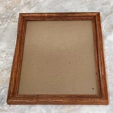 Solid Wood Picture Frame fits 8 x 10 in Photos Matte Glass Wall Hung