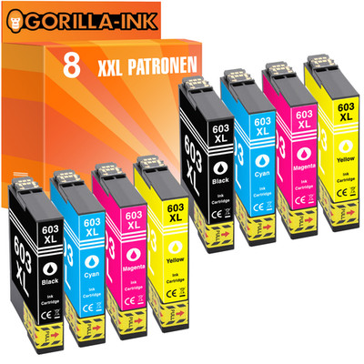 8x Patronen für Epson 603XL Expression Home XP-2100 2150 XP-2105 XP-3100 XP-3105