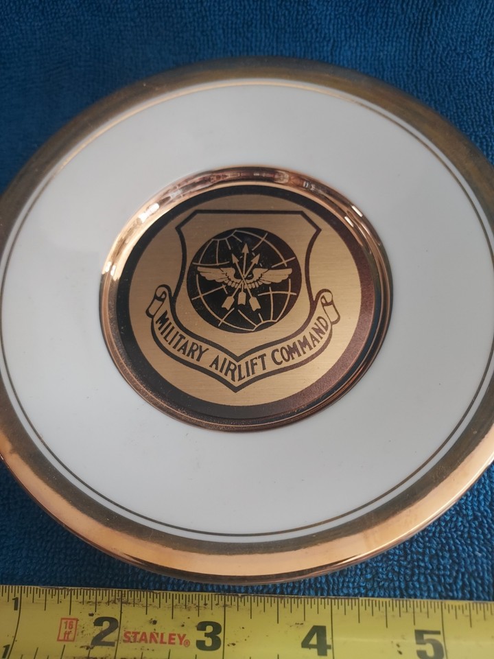 Military Air Lift. Command Gen. R.E. Huyser Saucer, Mint dish, or ...