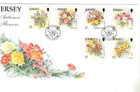 1998 JERSEY - AUTUMN FLOWERS  FDC FROM COLLECTION V20