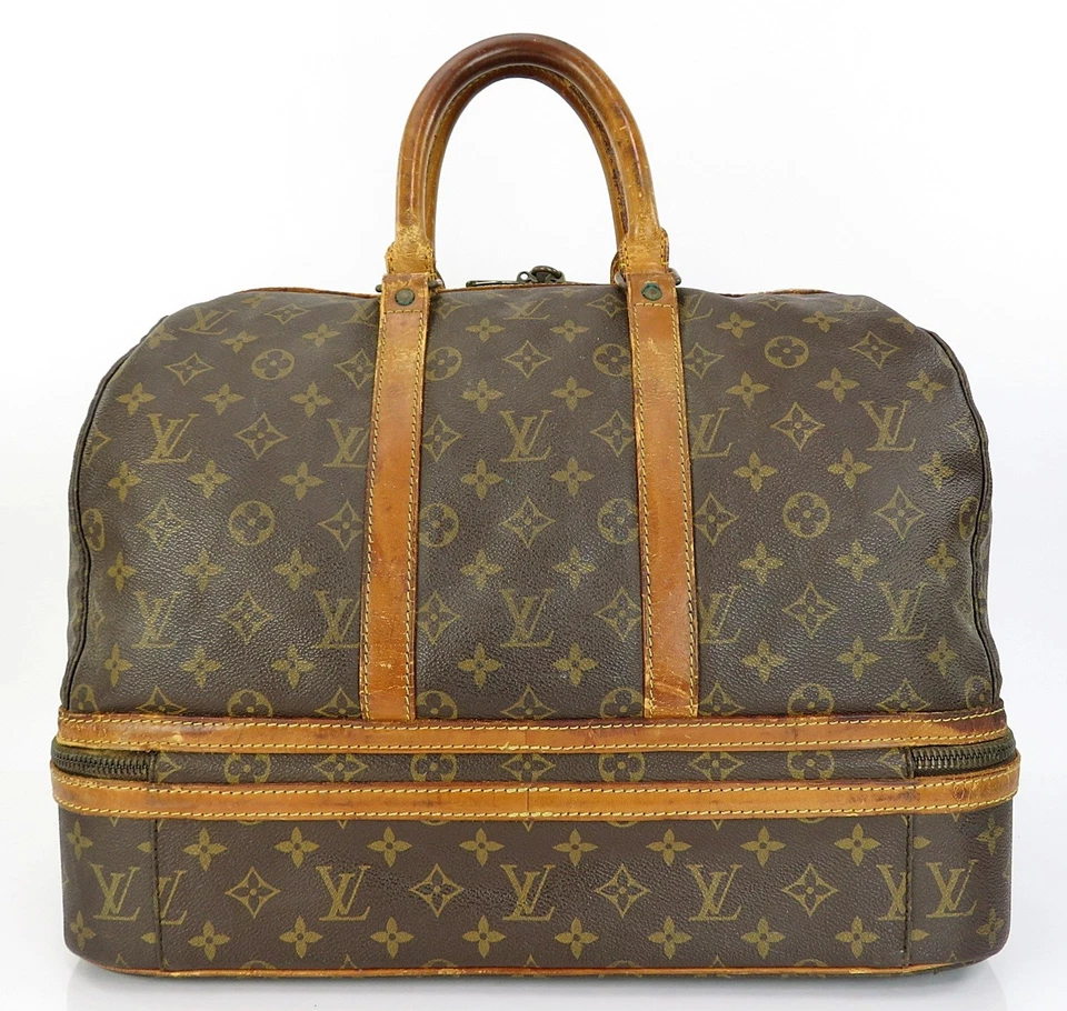 Auth Vintage LOUIS VUITTON Sac Sport Monogram Boston Travel Bag Suitcase #61932 - Image 3 of 4