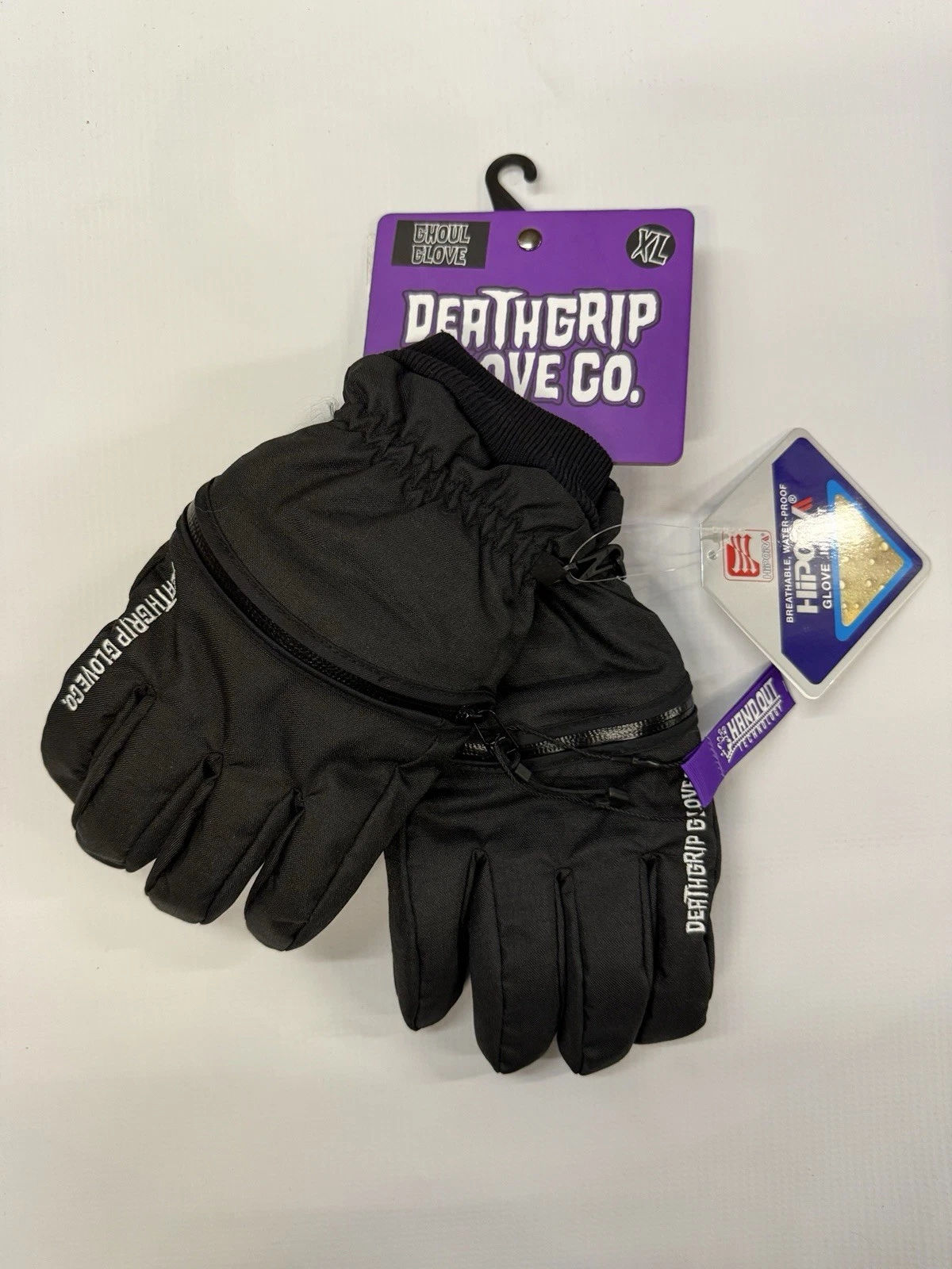 Deathgrip Glove Co Ghoul Glove Mens XL Black Snowboard NWT