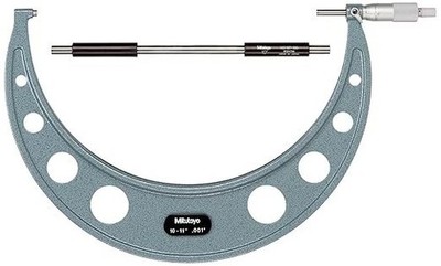 Mitutoyo 103-187 Außenmessschraube 10-11 Zoll Bereich, 0,001 Zoll Graduierung