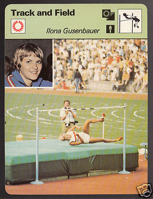 ILONA GUSENBAUER Austria High Jump Track & Field 1979 SPORTSCASTER CARD #59-22