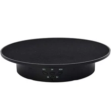 20cm 360° Electric Rotating Turntable, Rechargeable Low Noise Display Stand Show