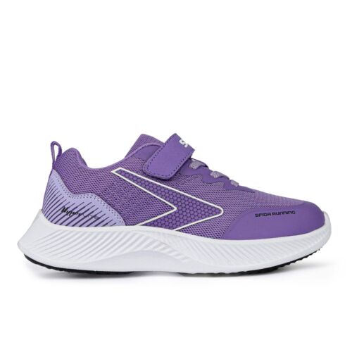 Sfida Kaleido Running Shoes Girls Purple V Strap Sneakers - Picture 5 of 5