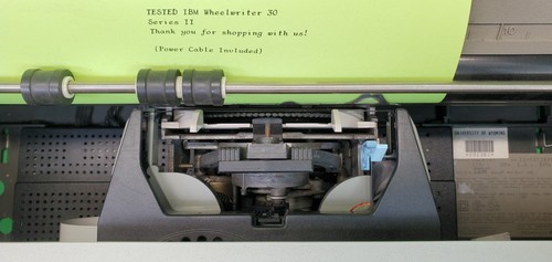 Macchina da scrivere vintage IBM Wheel Writer 30 serie II - 6787 testata funzionante - Foto 15 di 24