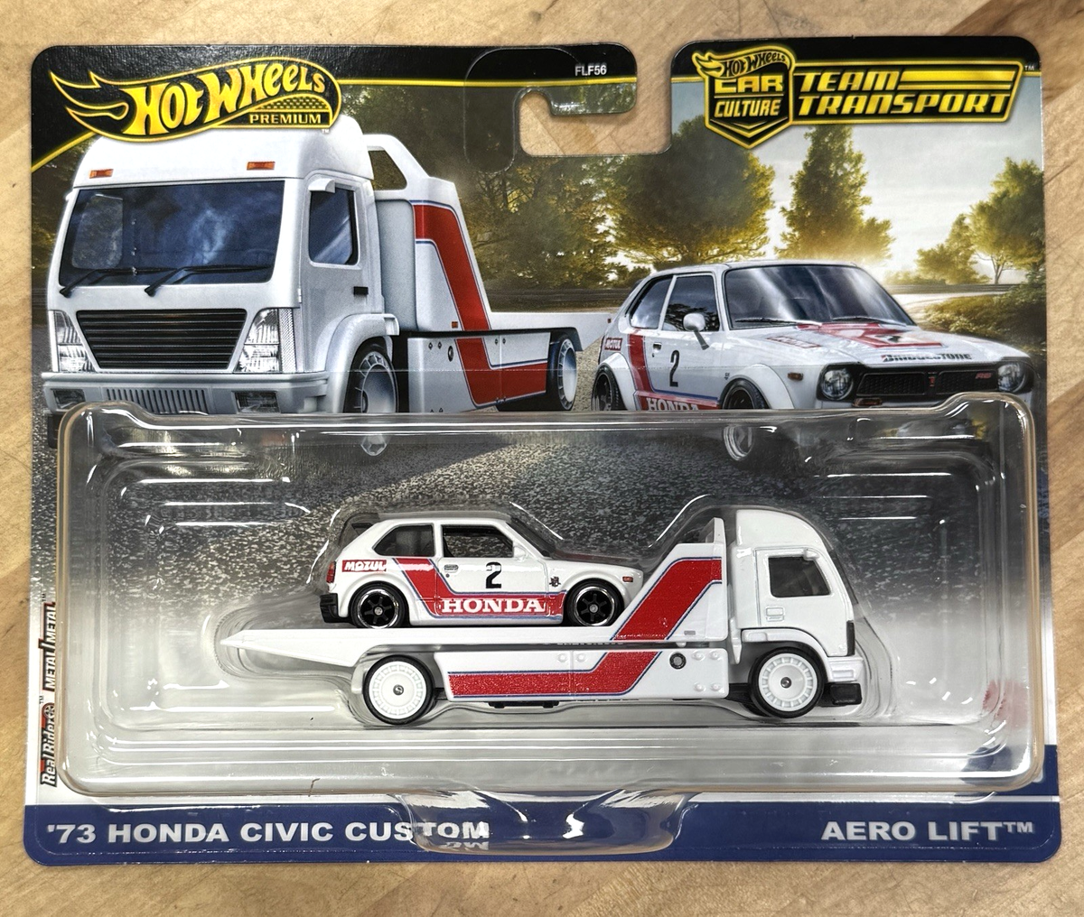 Hot Wheels 2025 Team Transport 73 Honda Civic Custom Aero