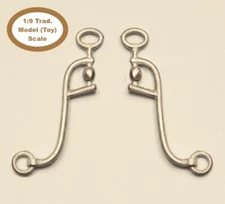 HORSING AROUND Traditional 1:9 Model Horse Scale WALKING HORSE BIT Pewter/Silver