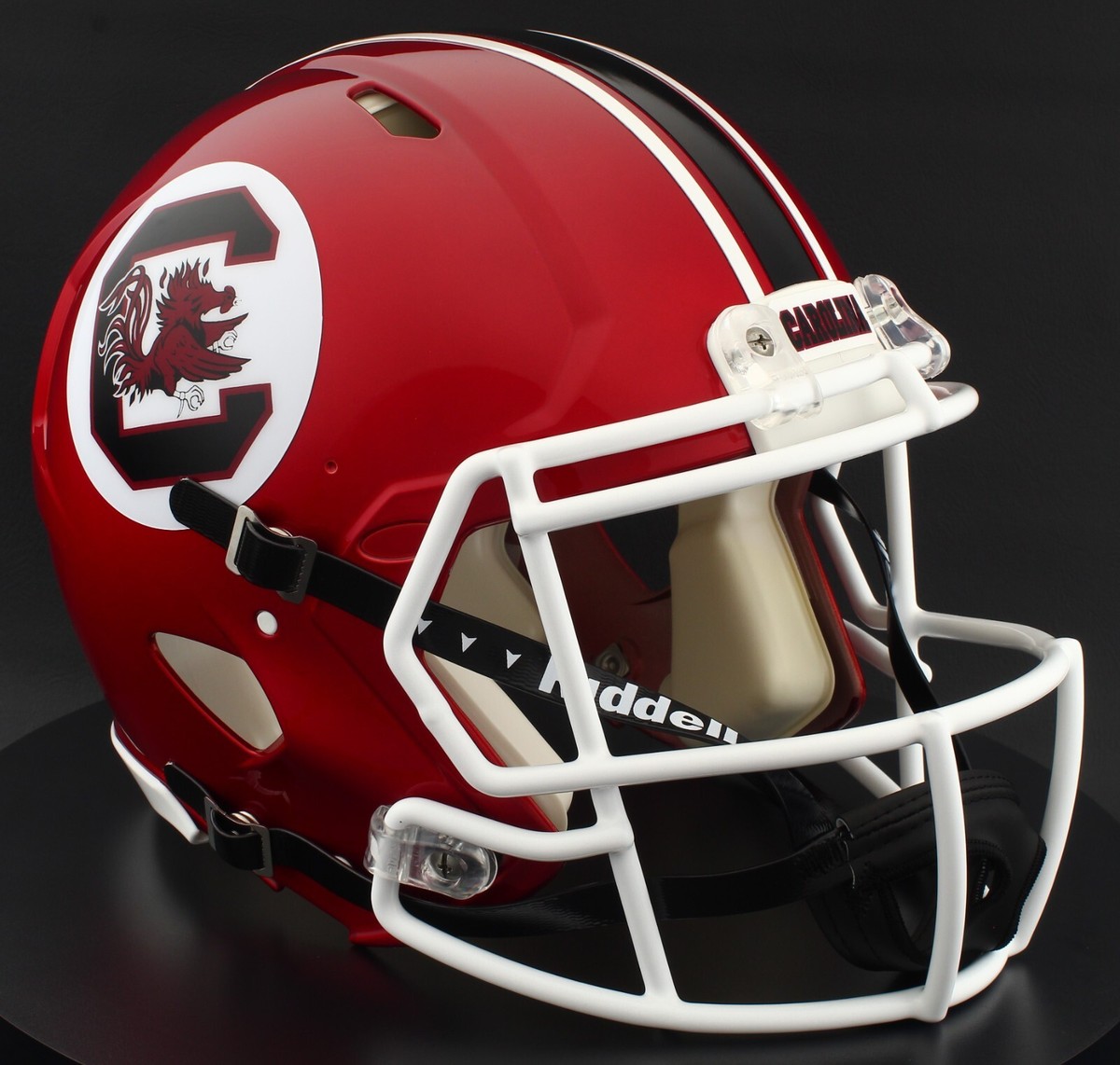 carolina football helmets East Pirates Riddell Speed Authentic Helmet distressed decals UNC football to wear chrome