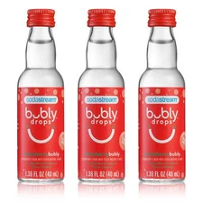 bubly Drops Strawberry Flavored Drink Concentrate 1.36 Fl Oz Pack of 3