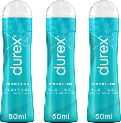 Durex Play Prickelnd Gleitgel Wasserbasis prickelnder Effekt 3 x 50ml