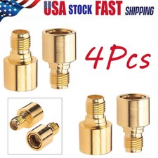 4Pcs- DC-12GHz SMA Male Quick Push-on to SMA Female RF Adapter Plug Jack Testing