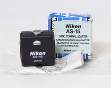 Nikon AS15 AS-15 Sync Terminal Adapter Hot Shoe MINT Open Box LN
