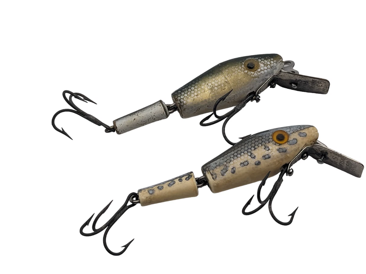 Lot De 6 Leurres Vintage L&S – Crankbaits Joints, Pour Panfish Et Chasseurs (occasion)