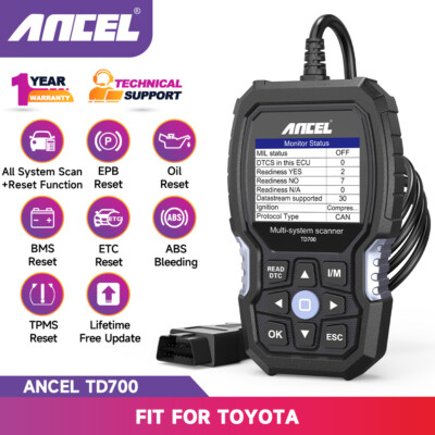 OBD2 Diagnosegerät für Toyota Profi KFZ Auto Scanner Fehlerauslesegerät ABS EPB