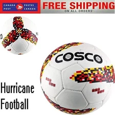 Size 5, Multicolor  Ideal for : Training/Match Cosco Hurricane Rubber Football