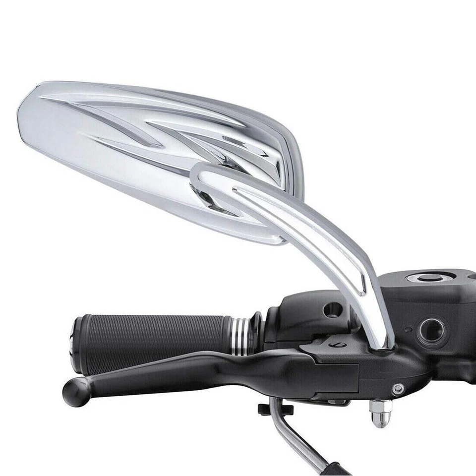 Espejos retrovisores personalizados cromados para Harley Davidson VRSCA V-Rod 2 2003 para motocicleta Foto 3 de 4