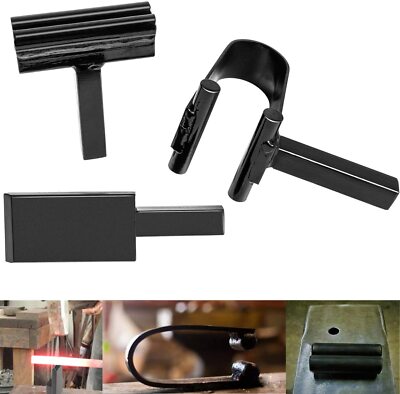 3/4 inch Blacksmith Anvil Hardy Tool Set, Hot Cut, Creasing Stake,Spring Fuller