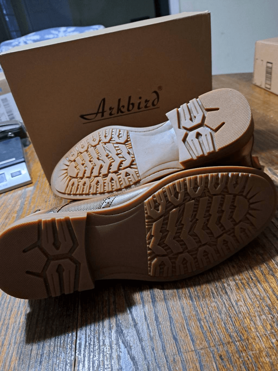 New Mens 11.5 Arkbird Brown Leather Dress Oxford Chukka Ankke Boots NWT Amazon.com | Arkbird Mens Dress Boots, Genuine Leather  main image 2