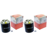 2X Mahle / Knecht Kraftstofffilter KL 723D Fuel Filter