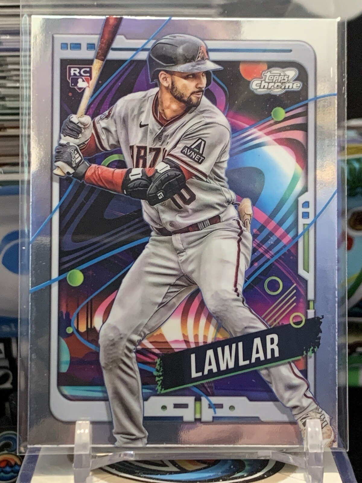 2024 Topps Chrome Cosmic Jordan Lawlar RC Arizona Diamondbacks #105 TZ 8G