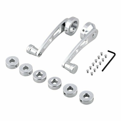 Chrome Billet Aluminum Alloy Window Crank Handle Winders Car Truck Glass Door