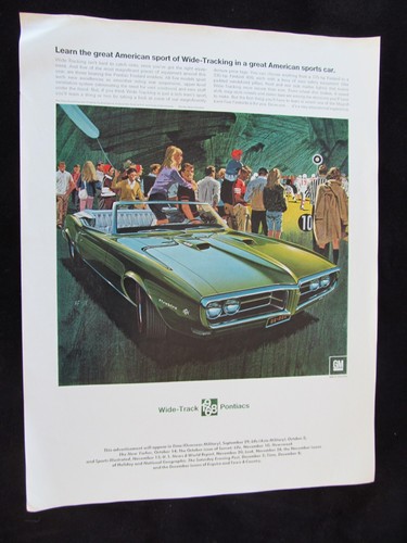 Lot of 11 1968 Pontiac Dealer Only SAMPLE Magazine Advertisements Firebird GTO - Picture 17 of 18