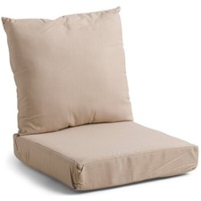 SUNBRELLA Made In Usa Indoor Outdoor Solid Deep Seating Cushions Tan