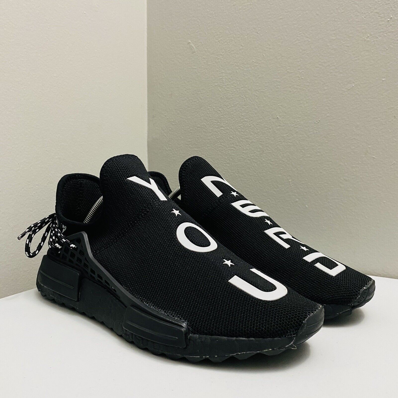 Handboek Vete aanplakbiljet Adidas Pharrell Williams Y.O.U N.E.R.D BB7603 Human Race NMD Black  Men&#039;s Size 11 | eBay