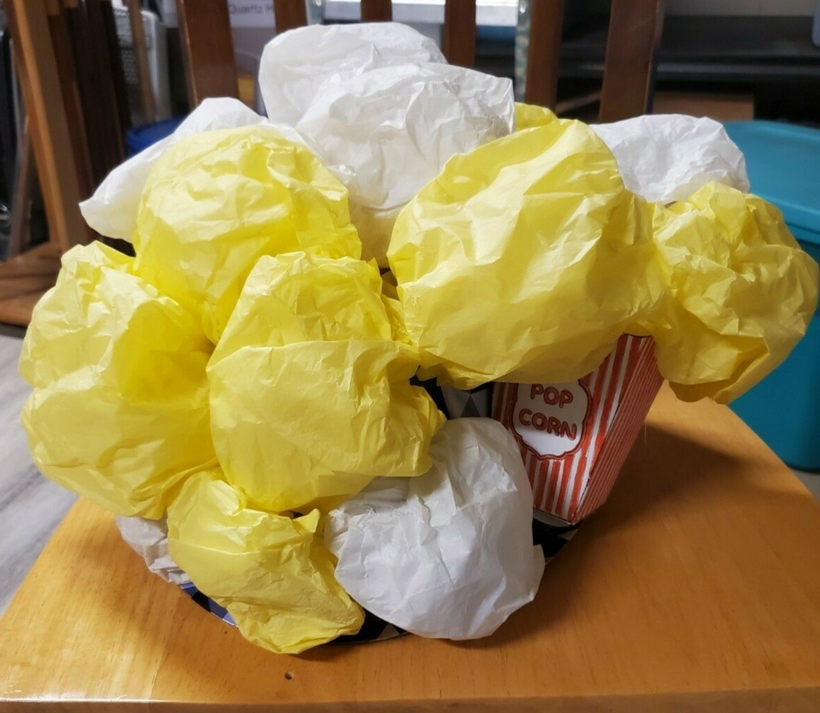 Handmade Popcorn Box Halloween Costume with Popcorn H… Gem