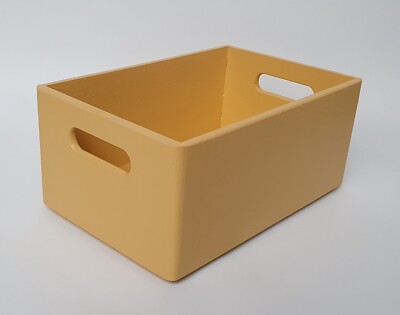 Kiefernholz beige dekorative Aufbewahrungsbox Griffe stapelbar Souvenirs Truhe kein Deckel