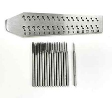 Screw Plate with 16 Taps w/ Holes Sizes 0.7mm to 2mm Jewelers Tools