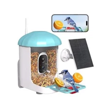 AI Powered Bird Feeder, 135° Wide,Angle Camera, Identify Birds & Save Videos