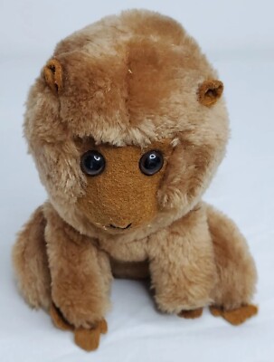 Dakin Brown Monkey 7'' Stuffed Animal Plush toy Ground Nut Shells Korea