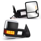 Tow Mirrors For 2000-2002 Chevy Suburban 1500 2500 Power Heated Signal Chrome