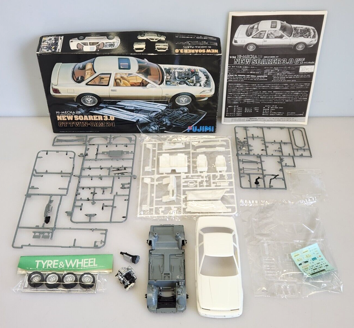 MTH SHOWA UMARE PROOF 未開封 Fujimi Hi-Mecha 110 New Soarer 3.0 GT Twin-Cam 24 1/24 Model Kit