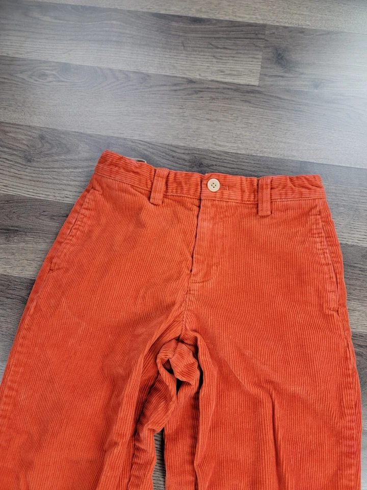 Pantalones de Pana Vineyard Vines Talla 20x21 Jóvenes Niños Naranja Pierna Recta Preppy Foto 3 de 4