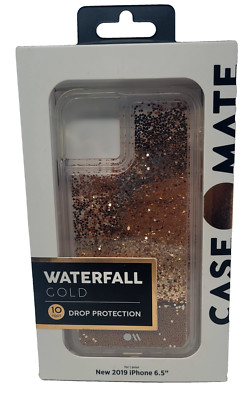 Case-Mate Waterfall Gold Glitter Case for iPhone 11 Pro Max (6.5'')