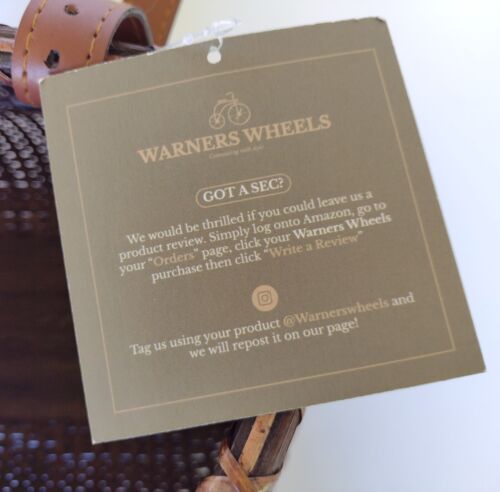 Warners Wheels Bike Basket Front for Women and Men Cruiser w/ Cup Holder NWT - Picture 5 of 7