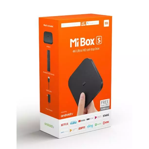 Xiaomi Mi Box S 4K HDR Android TV with Google Assistant Remote Streaming  Media Player 