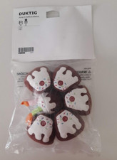 IKEA DUKTIG Soft Toy Birthday Cake with Candles Pretend Play Food Age 3 NEW