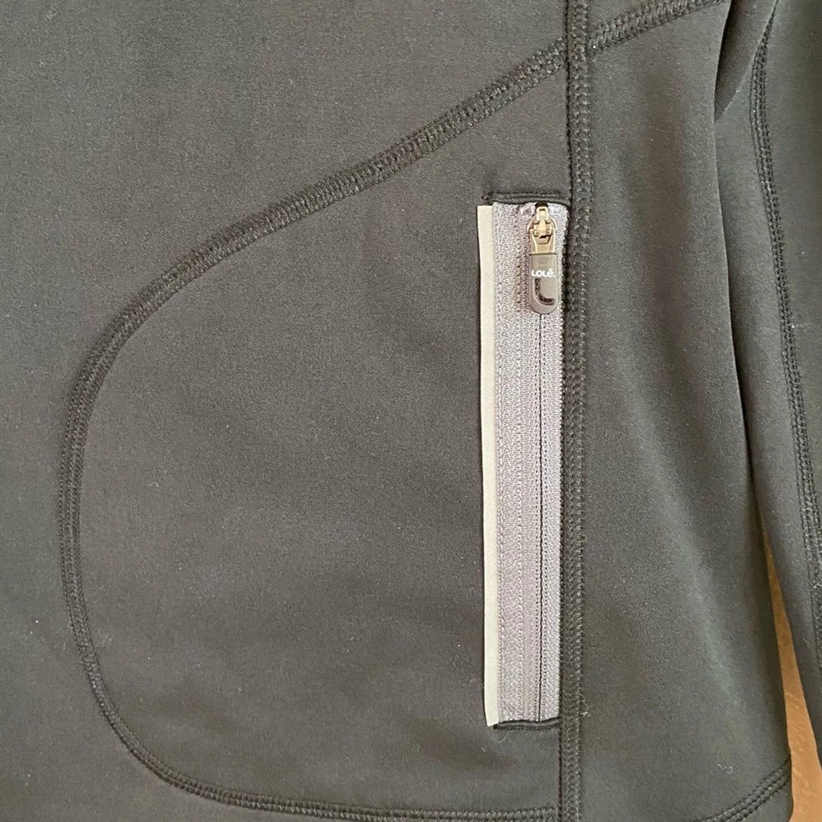 lole workout running half zip fleece lined long sleeve shirt